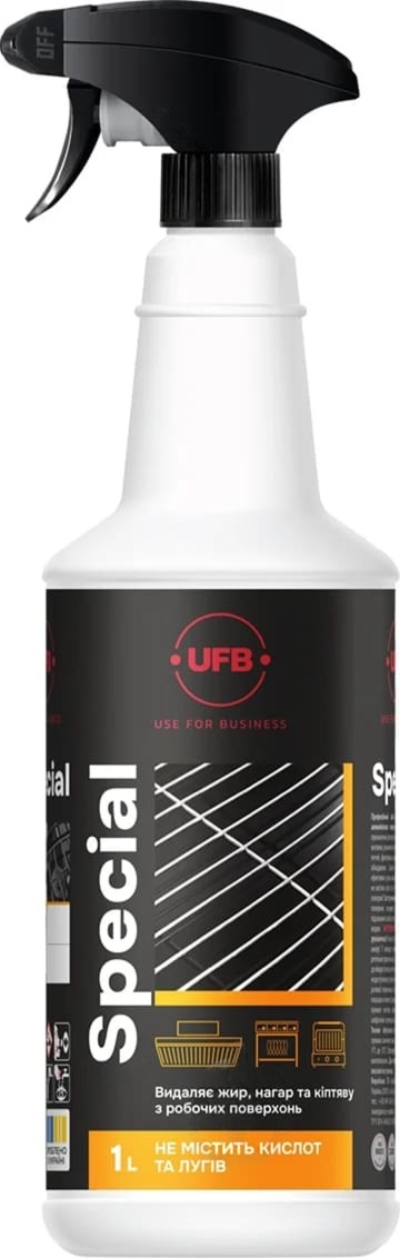 Засіб професійний для догляду за побутовою технікою (для миття кухні та алюмінієвих поверхонь) SPECIAL UFB